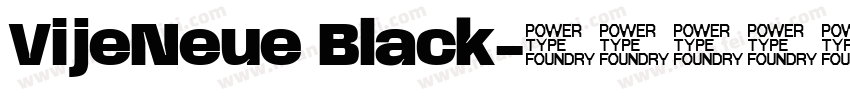 VijeNeue Black字体转换